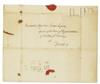 MCKEAN, THOMAS. Autograph Letter Signed, Thos M:Kean, as Chief Justice of Pennsylvania, to Stephen Lewis,